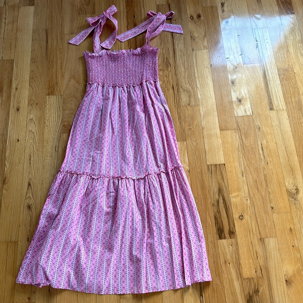 Tuckernuck shoulder tie maxi dress
